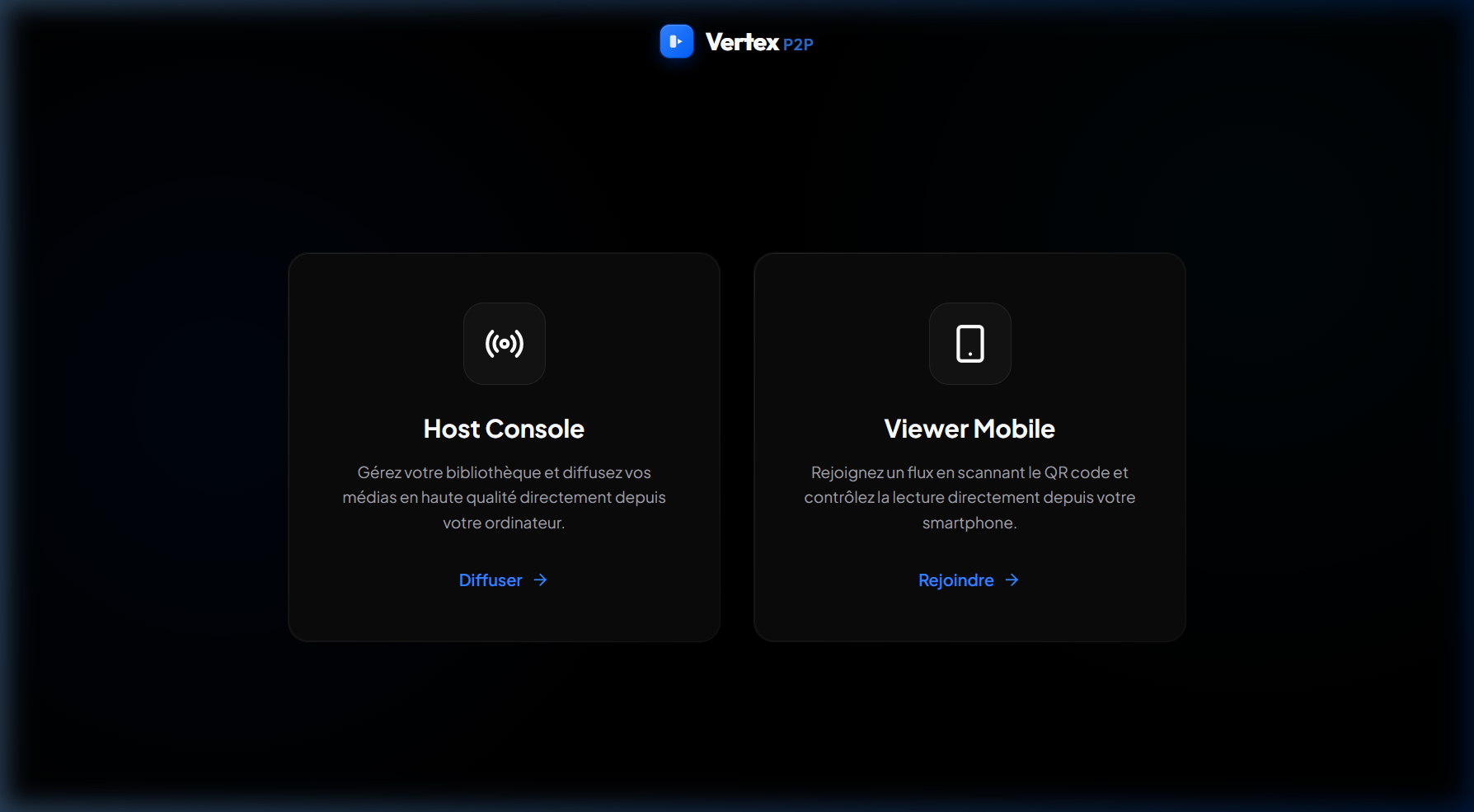 Vertex P2P screenshot 1